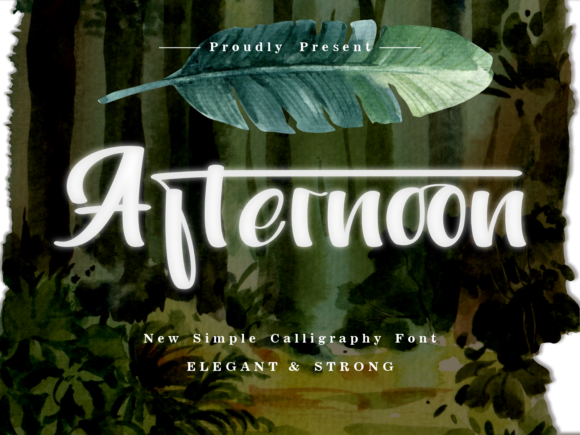 Afternoon: A Modern Script Font for Editorial Design