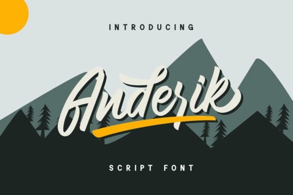 Anderik: A Joyful Script Font for Brand Identity