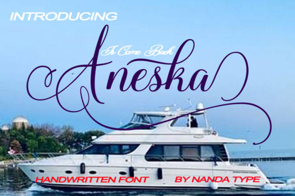 Aneska: A Vintage Script Font for Crafters and Product Designers