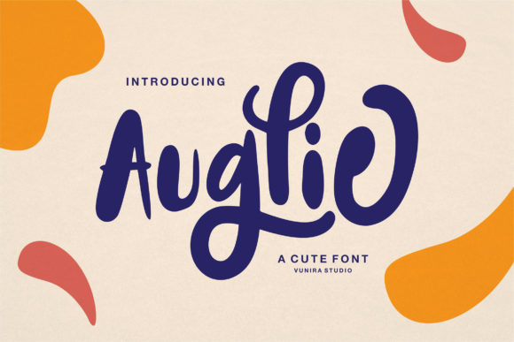 Auglie: A Joyful Script Font for Thoughtful Editorial Design