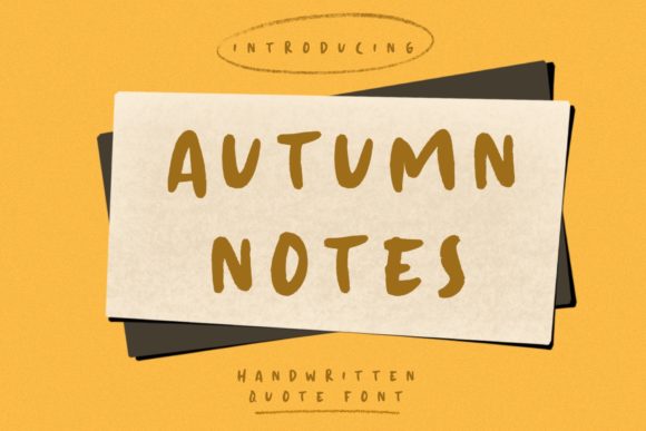 Autumn Love: A Handwritten Font for Warm Branding