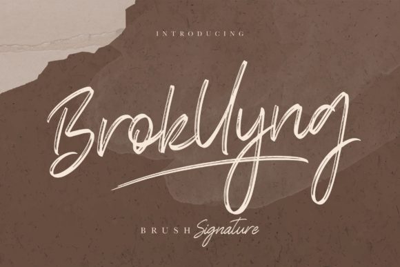 Brokllyng: A Brush Style Font for Bold Branding