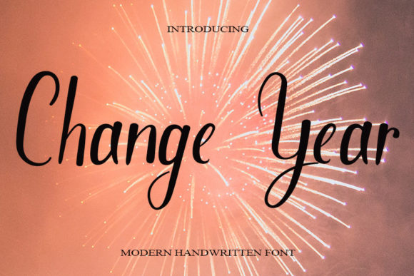 Change Year: A Handwritten Font That Elevates Editorial Design