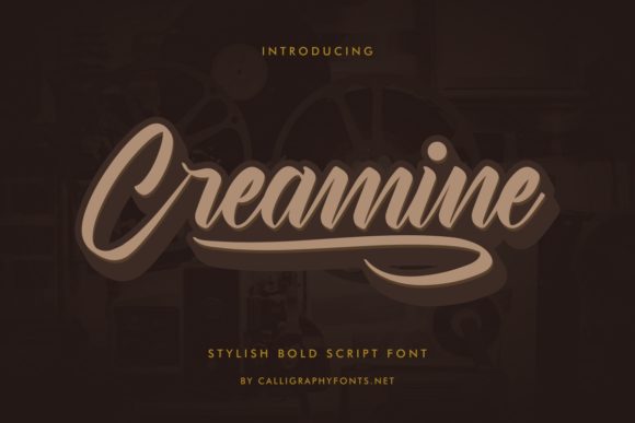 Creamine: A Handwritten Font for Brand Identity