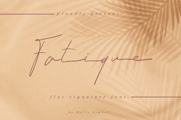 Fatique: A Signature Script Font for Editorial Design