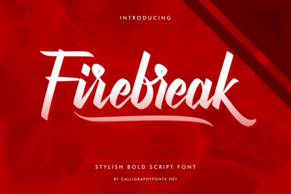 Firebreak: A Bold Handwritten Font for Small Business Branding