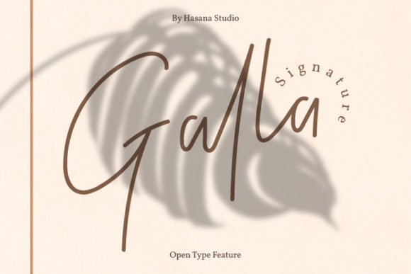 Galla Signature: A Delicate Script Font for Handmade Labels, Invitations, and More