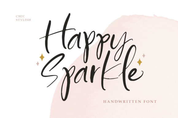 Happy Sparkle: A Handwritten Font for Small Business Branding