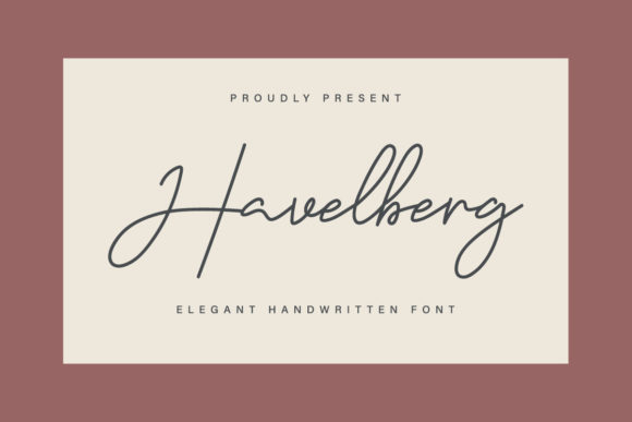 Havelberg: A Refined Script Font for Modern Web Design