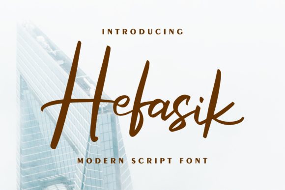 Hefasik: A Delicate Handwritten Font for Elegant Brand Identities