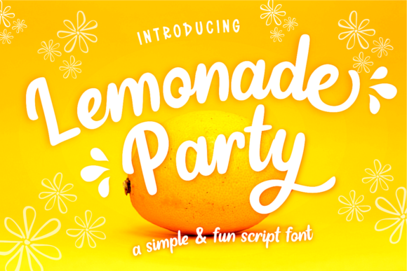 Lemonade Party: A Fresh Script Font for Branding