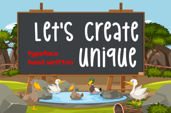 Let s Create Unique: A Modern Script Font for Web Design