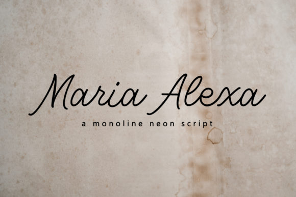 Maria Alexa: A Designer’s Take on This Stylish Script Font