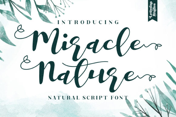 Miracle Nature Font: Elegance Meant for Every Craft and Product Design