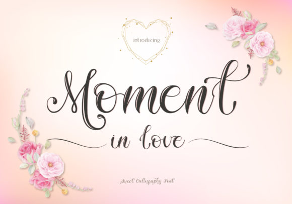 Moment in Love: A Sweet Script Font for Small Business Branding