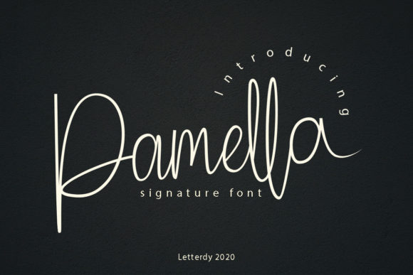 Pamella: A Thin and Elegant Script Font for Brand Identity