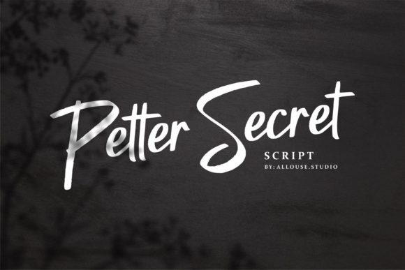 Petter Secret: A Sweet Script Font for Makers