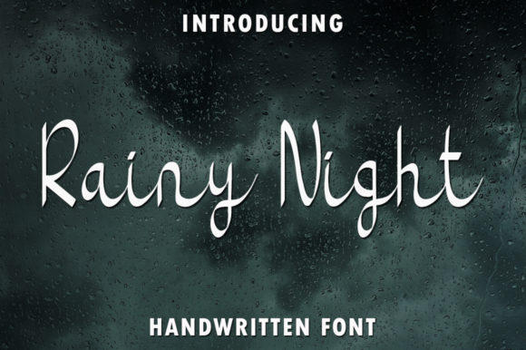 Rainy Night: An Elegant Script Font for Editorial Design