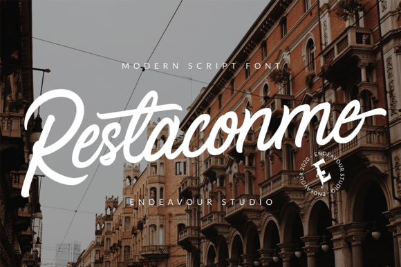 Restaconme: A Bold Handwritten Font for Striking Web Design