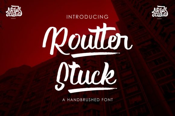 Routter Stuck: A Handwritten Script Font for Editorial Design and Digital Publishing