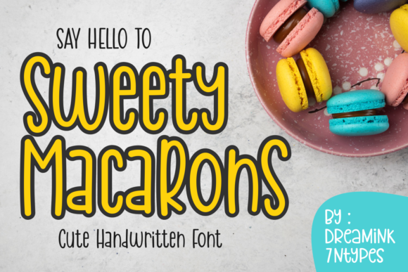 Sweety Macarons: A Playful Font for Small Business Branding