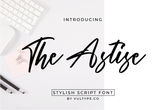 The Astise: A Luxurious Handwritten Font for Your Brand