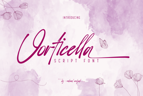 Vorticella: A Polished Script Font for Brand Identity