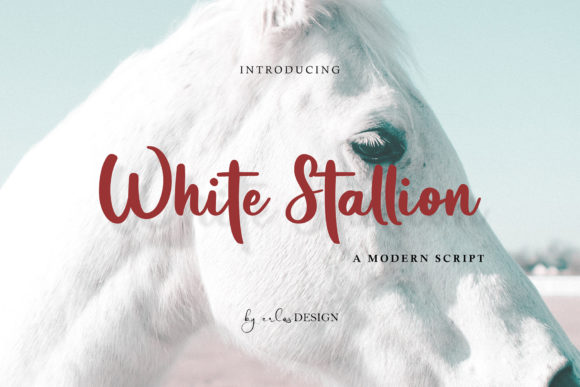 White Stallion: Elevating Campaign Visuals with Elegant Script Typography