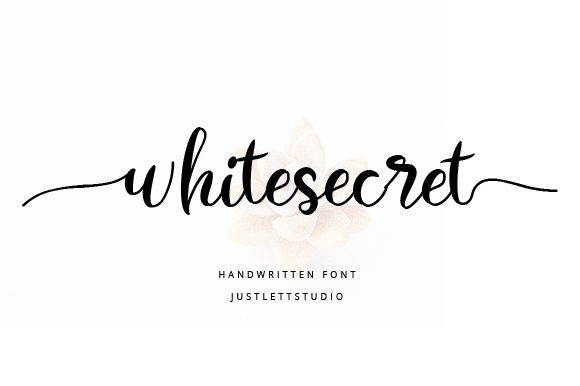 Whitesecret: A Handwritten Font for Editorial Design